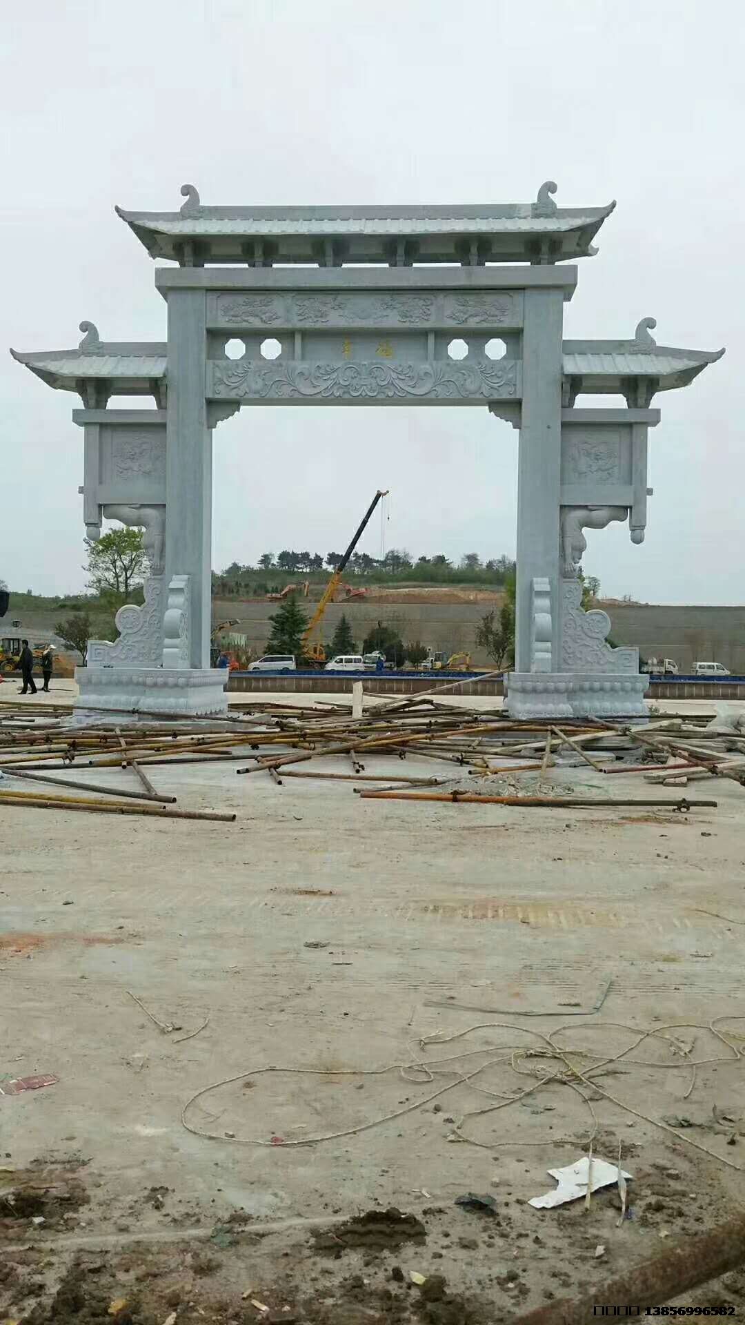 牌坊雕塑系列，案例。